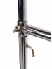 2-Tier Extendable Rolling Rack with Removable Middle Bar 